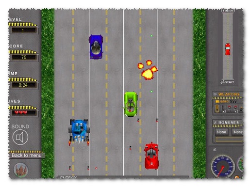 Road Attack game